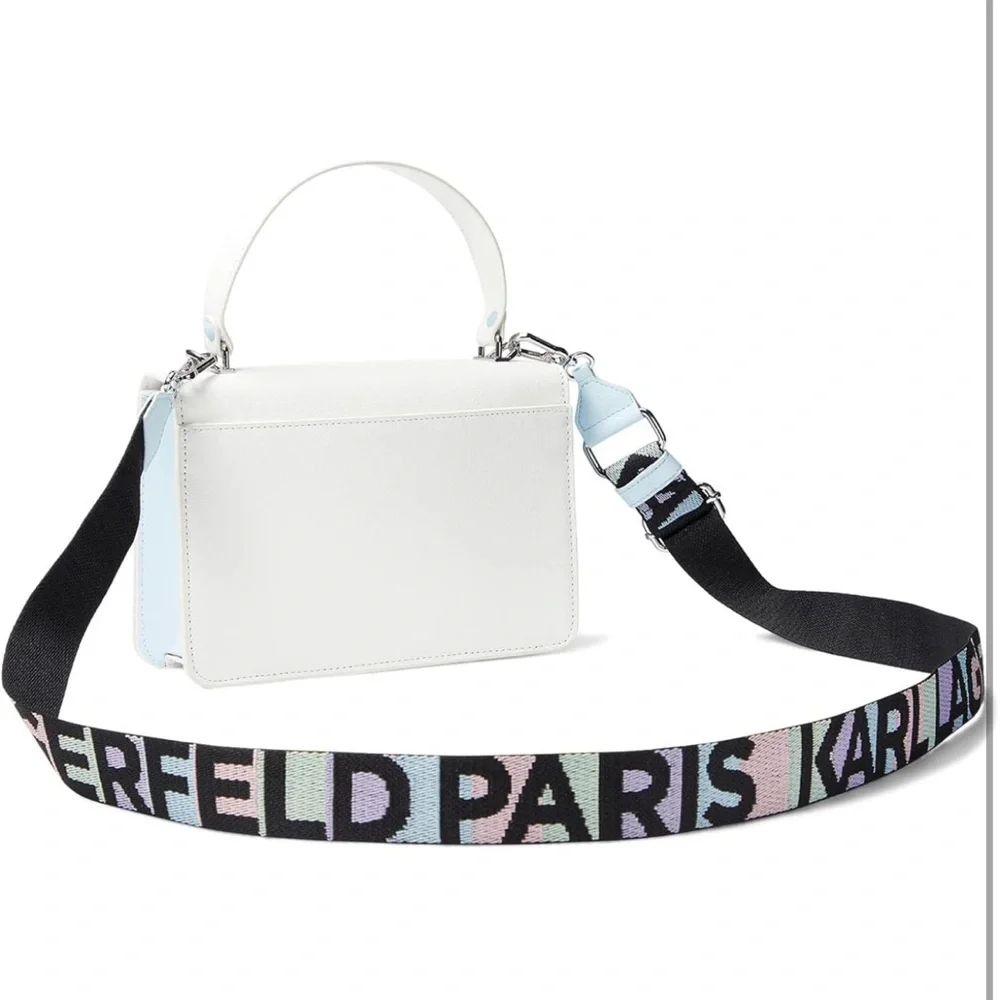 Karl Lagerfeld White Handbag with Studs - Picture 2 of 4